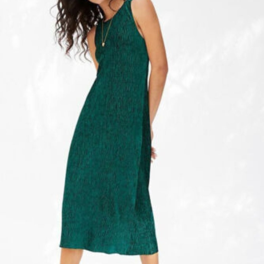 Maeve by Anthropologie, Size S,  Green Velvet Midi Dress